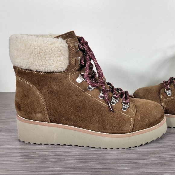 Sam Edelman Franc Hiking Boot Brown Womens Various Sizes - Picture 7 of 11